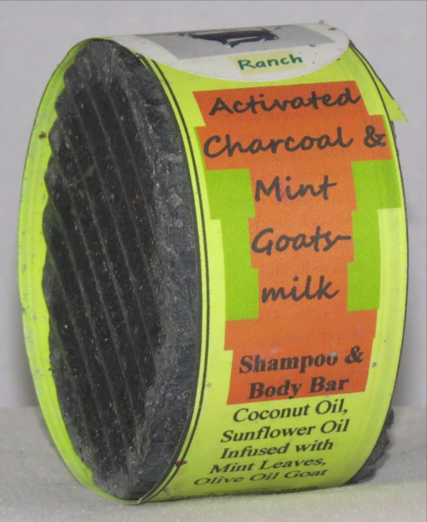 Charcoal and Mint  Shampoo & Acne Body Bar by Meek Goat Milk Creations - Image 3