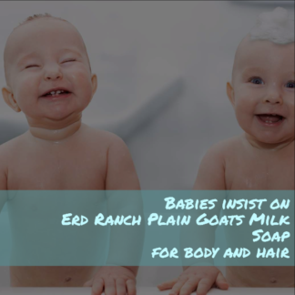Plain Goats Milk, Shea & Cocoa Butter Shampoo & Body Bar by Meek Goat Milk Creations