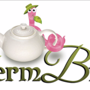 Vermbrew, logo, earthworm and teapot