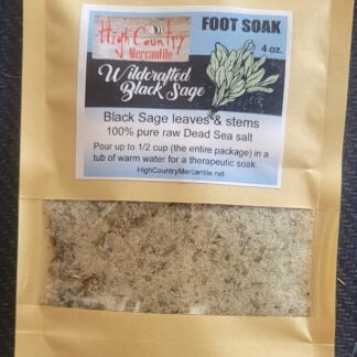 Wildcrafted Black Sage and Dead Sea Salt Foot Soak