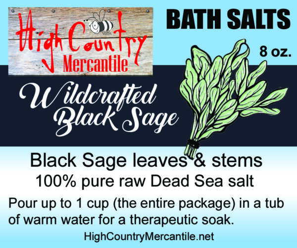 Wildcrafted Black Sage and Dead Sea Salt Bath salts - Image 2