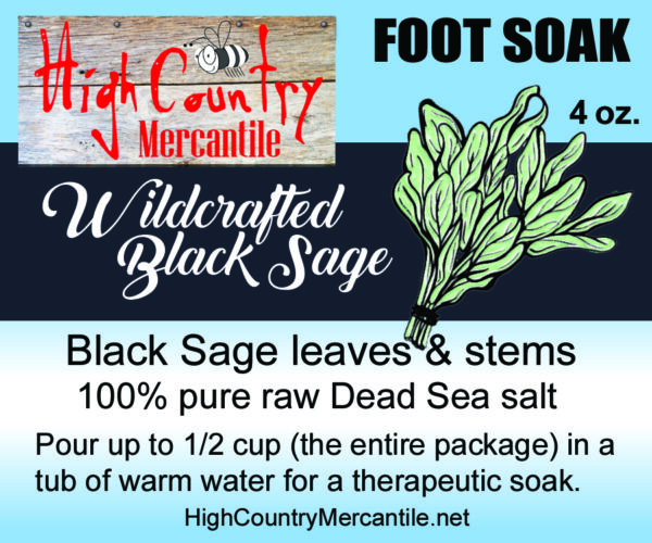 Wildcrafted Black Sage and Dead Sea Salt Foot Soak - Image 3